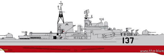 Корабль PLAN Fuzhou [Destroyer] - чертежи, габариты, рисунки
